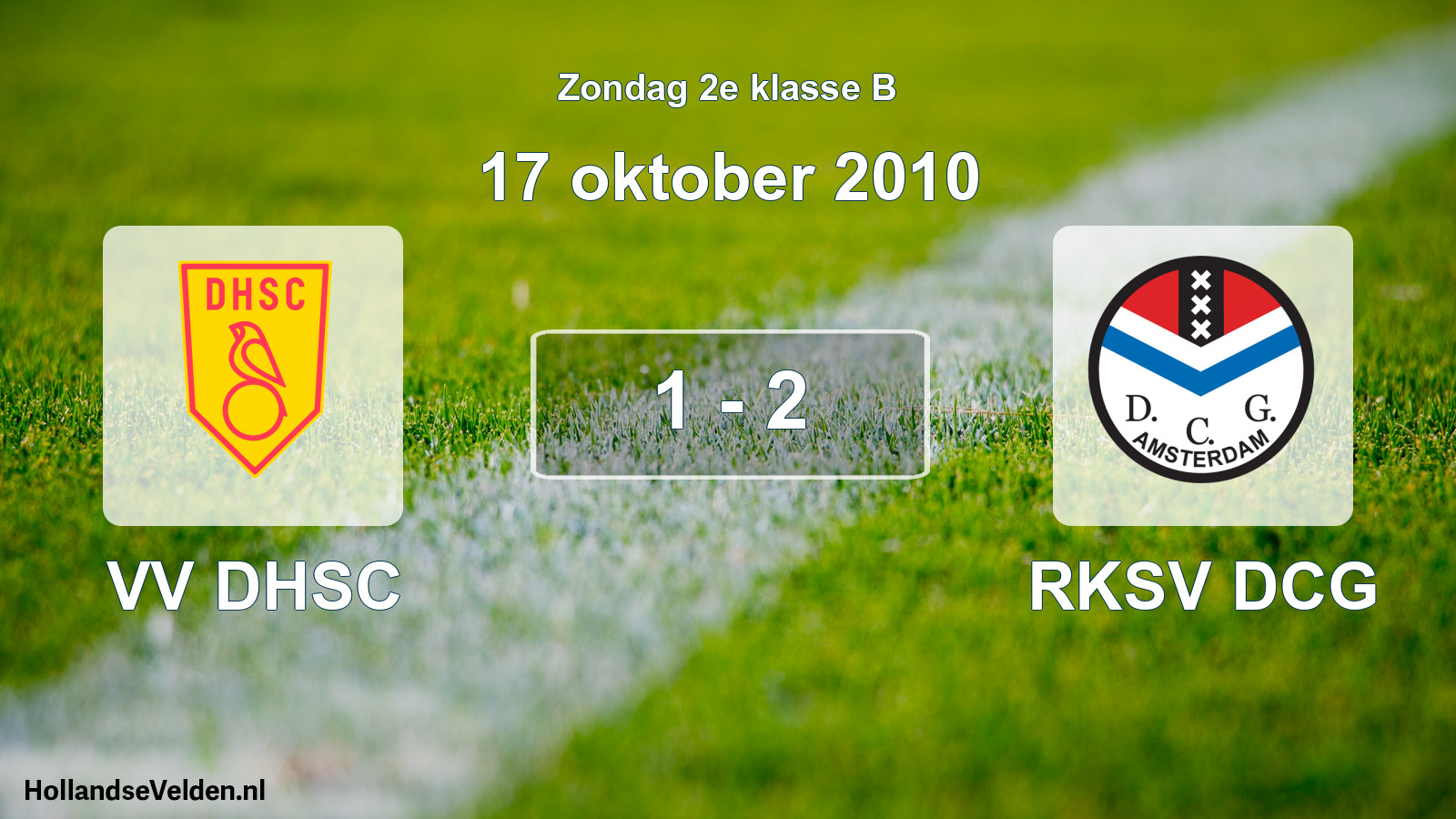 Total number of matches played: VV DHSC - RKSV DCG 1 - 2 (17 October 2010)
