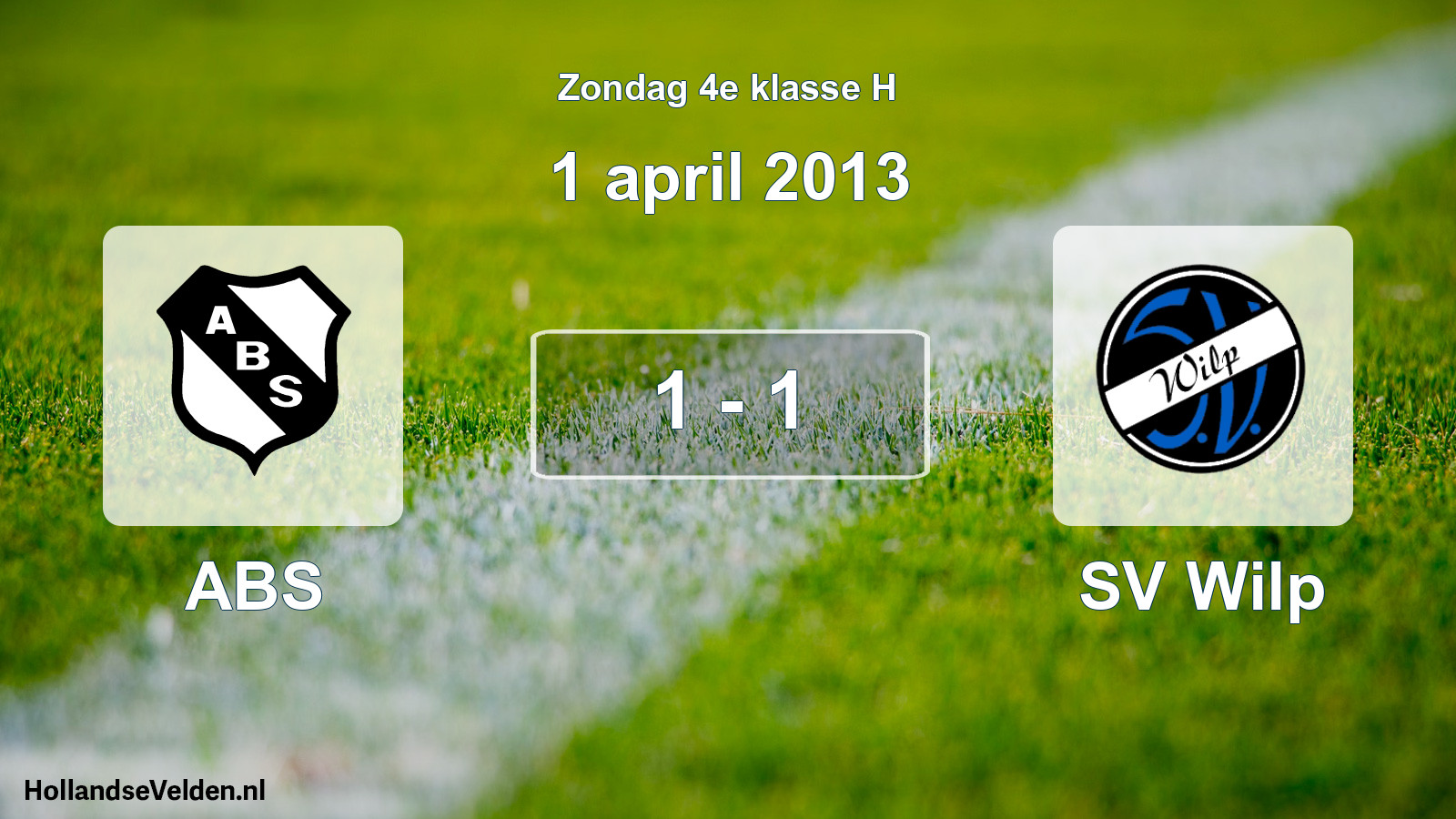 Total number of matches played: ABS - SV Wilp 1 - 1 (1 April 2013)