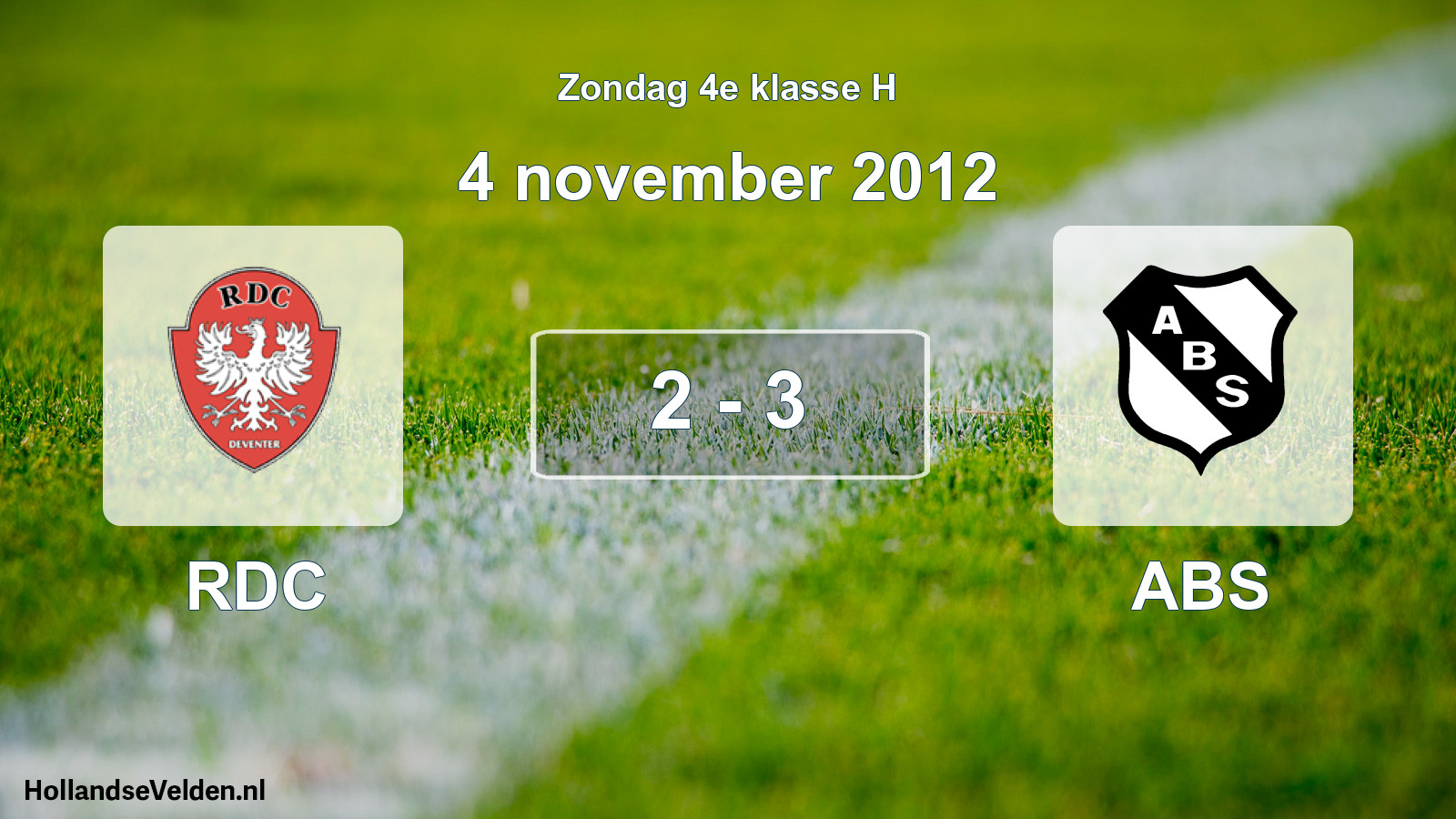 Total number of matches played: RDC - ABS 2 - 3 (4 November 2012)