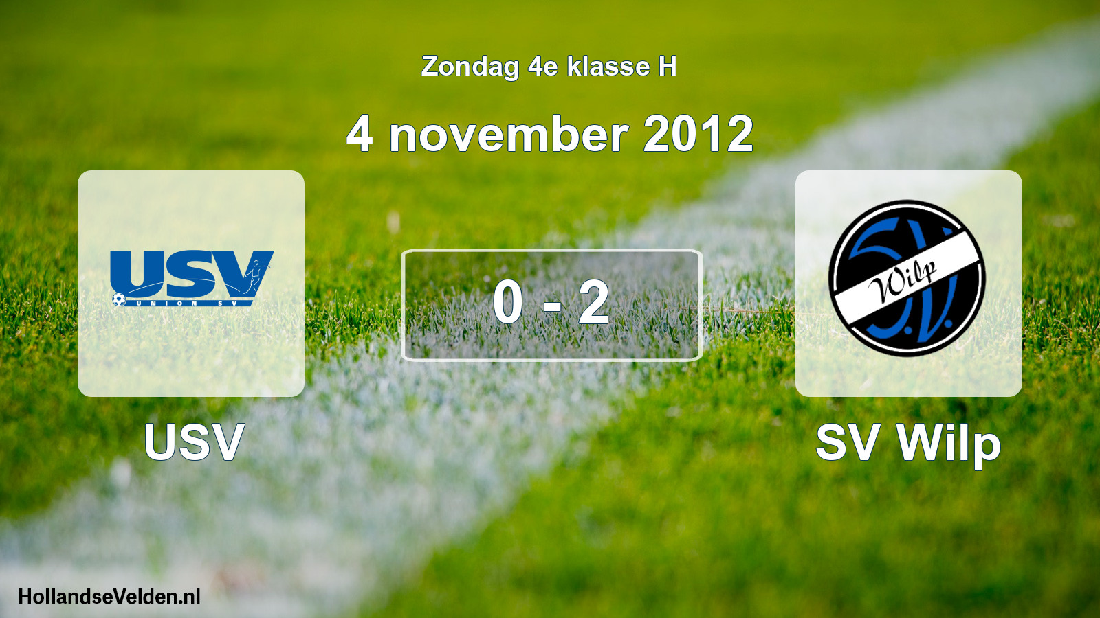 Total number of matches played: USV - SV Wilp 0 - 2 (4 November 2012)