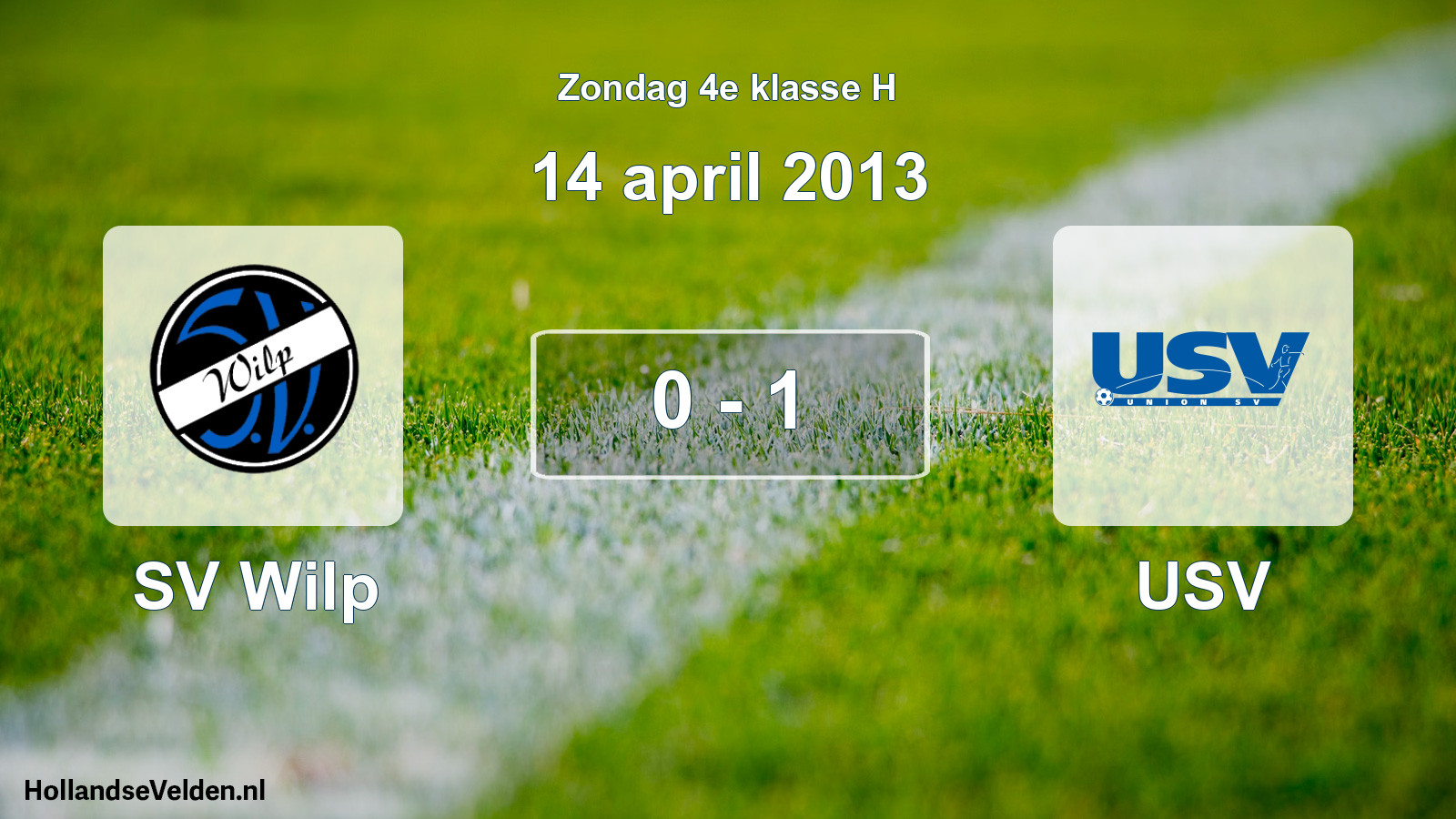 Total number of matches played: SV Wilp - USV 0 - 1 (14 April 2013)