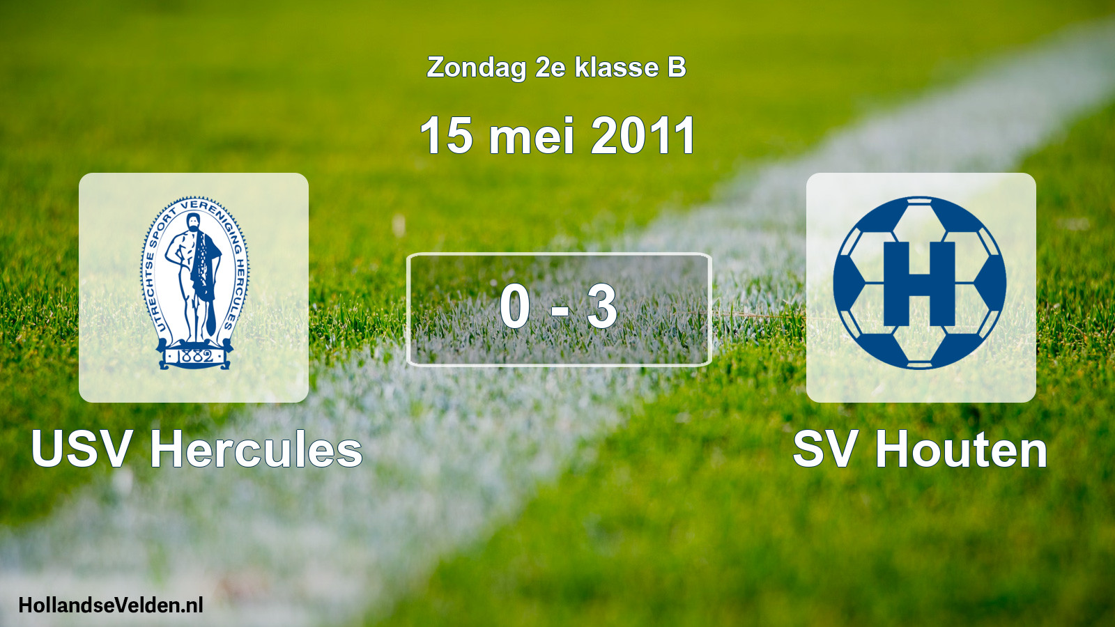 Total number of matches played: USV Hercules - SV Houten 0 - 3 (15 May 2011)