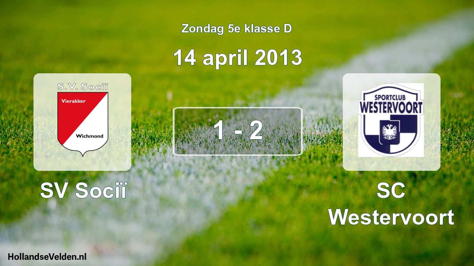 Total number of matches played: SV Sociï - SC Westervoort 1 - 2 (14 April 2013)