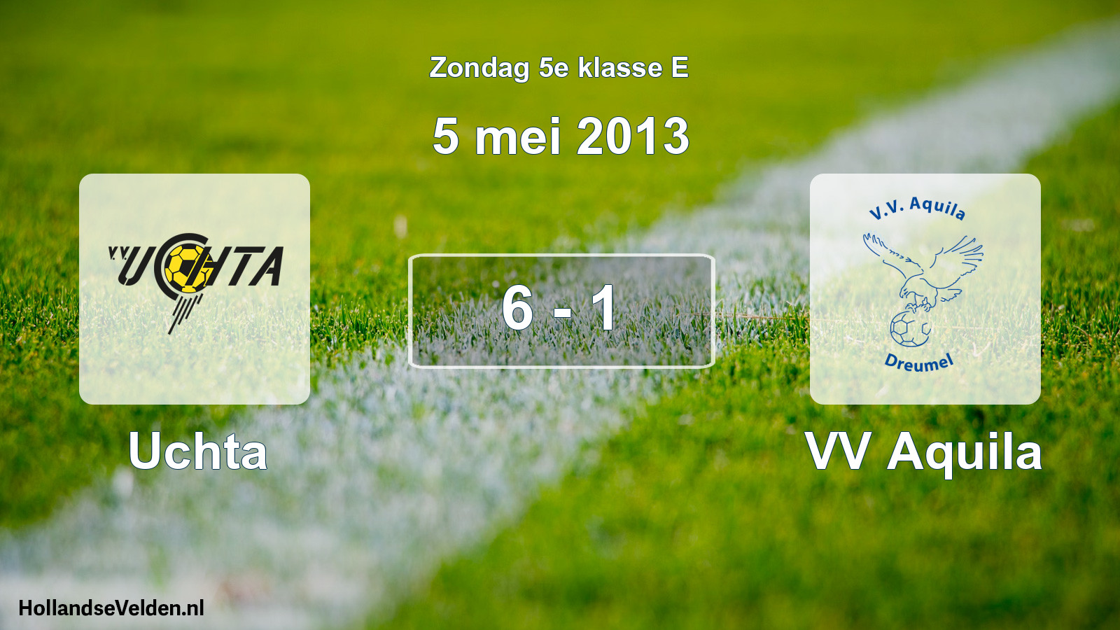 Total number of matches played: Uchta - VV Aquila 6 - 1 (5 May 2013)