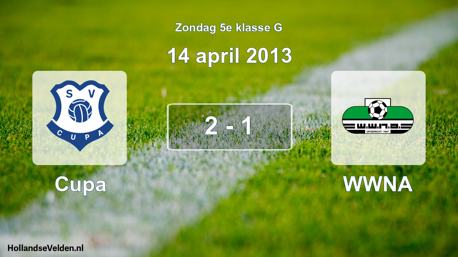 Total number of matches played: Cupa - WWNA 2 - 1 (14 April 2013)