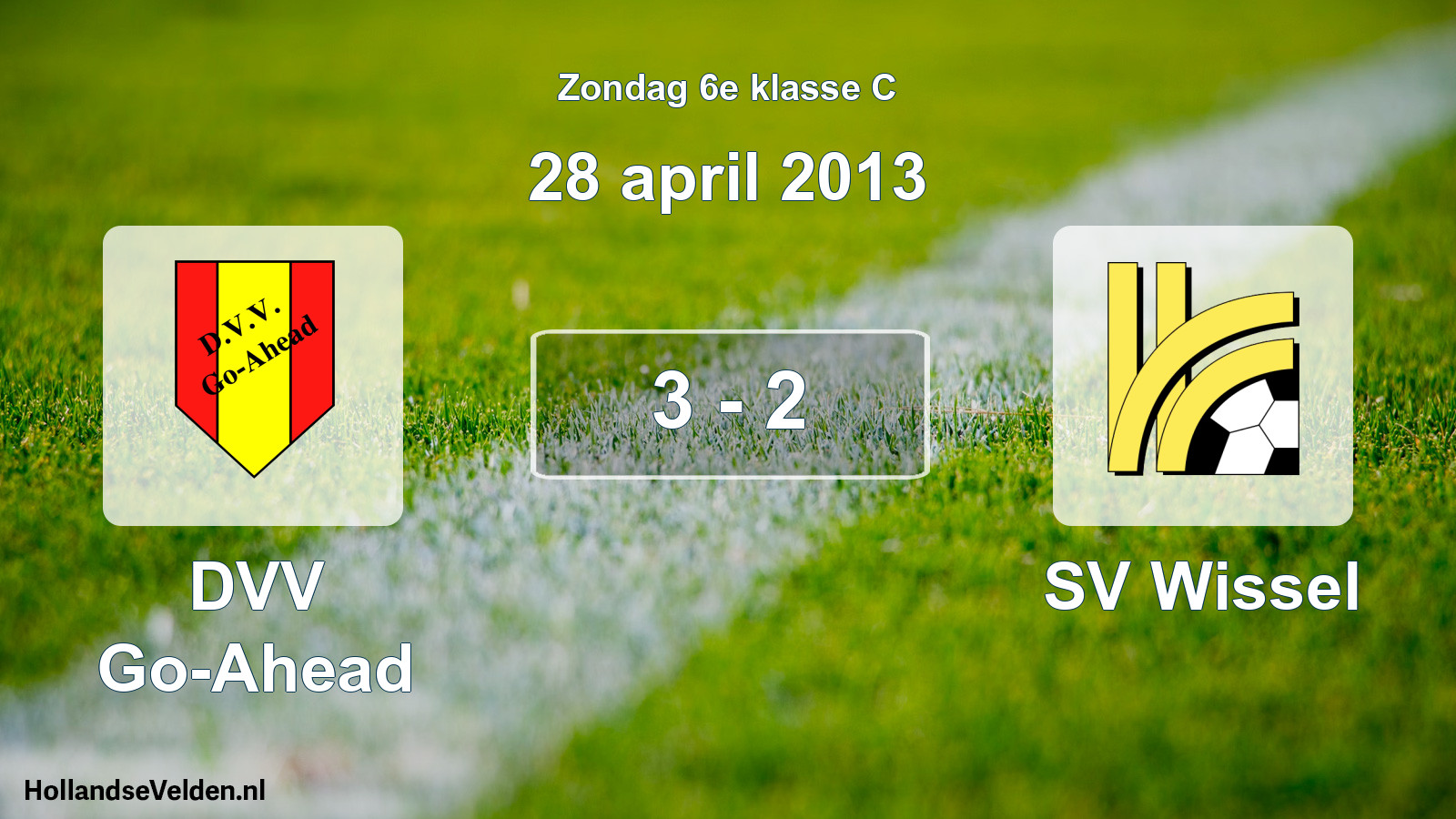Total number of matches played: DVV Go-Ahead - SV Wissel 3 - 2 (28 April 2013)