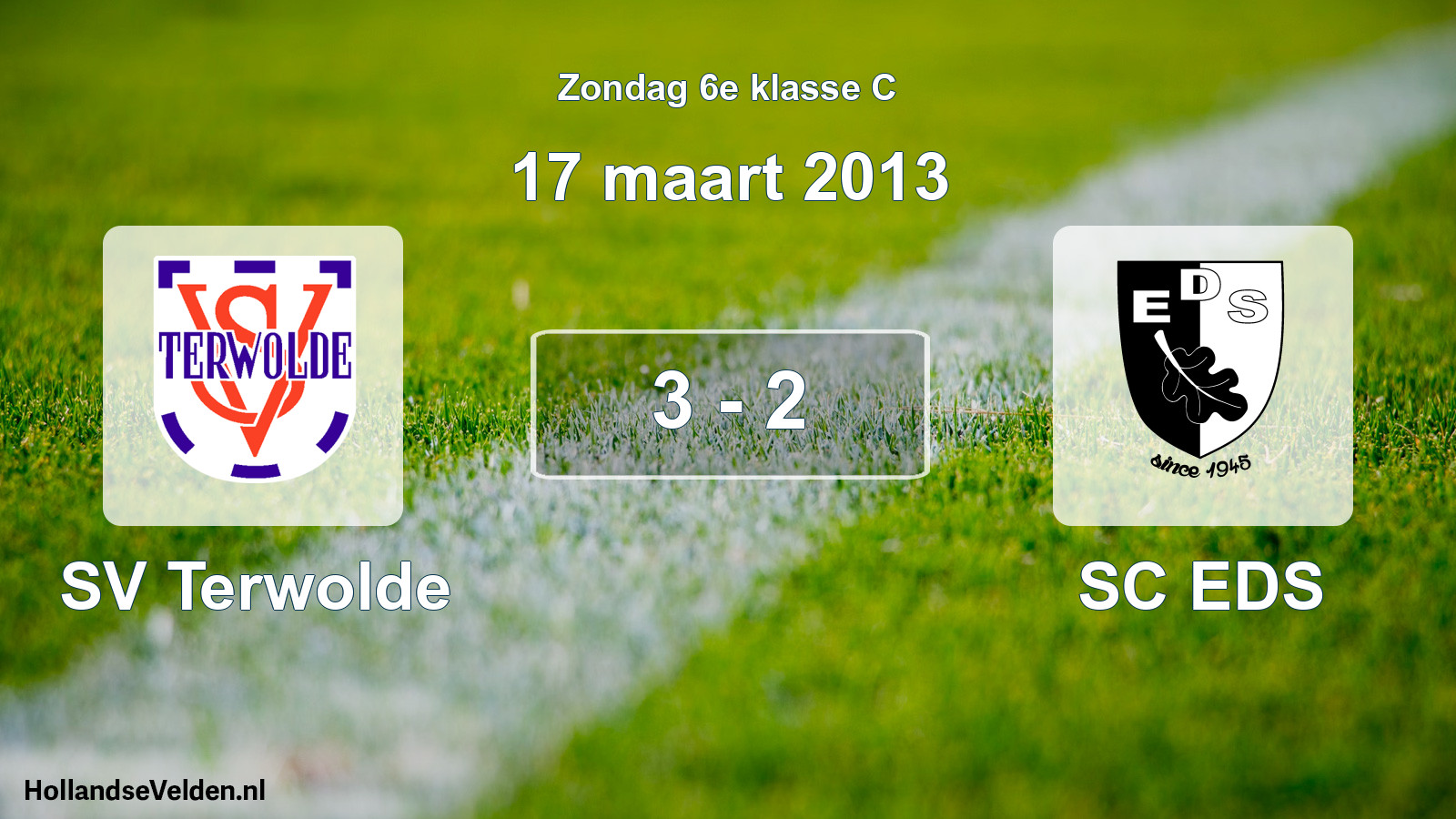 Total number of matches played: SV Terwolde - SC EDS 3 - 2 (17 March 2013)