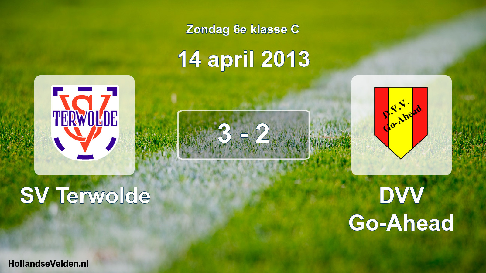 Total number of matches played: SV Terwolde - DVV Go-Ahead 3 - 2 (14 April 2013)
