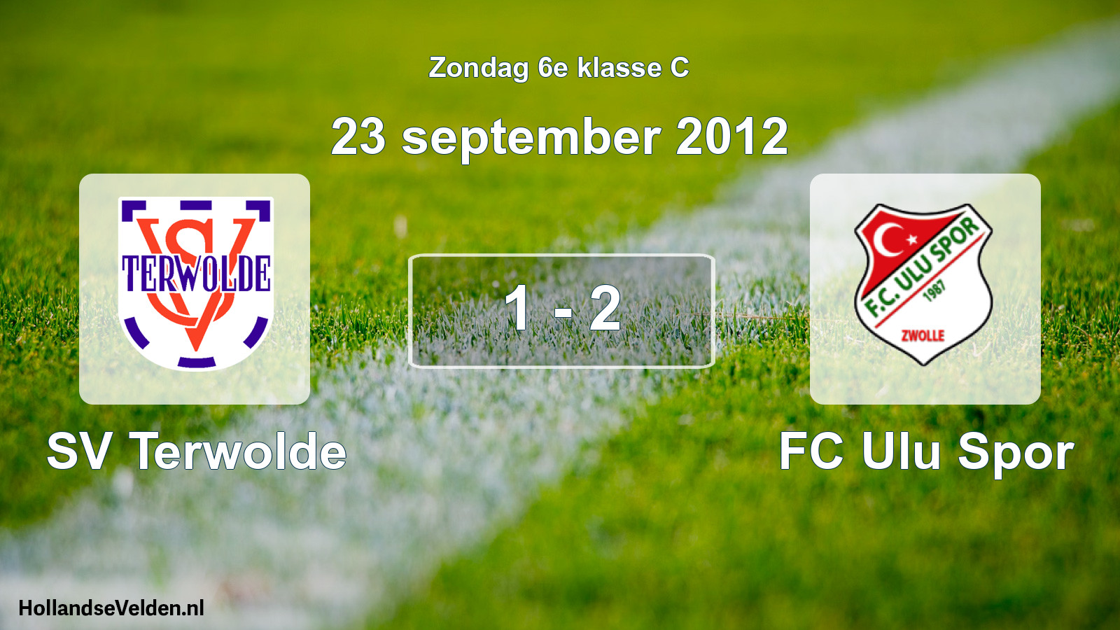 Total number of matches played: SV Terwolde - FC Ulu Spor 1 - 2 (23 September 2012)