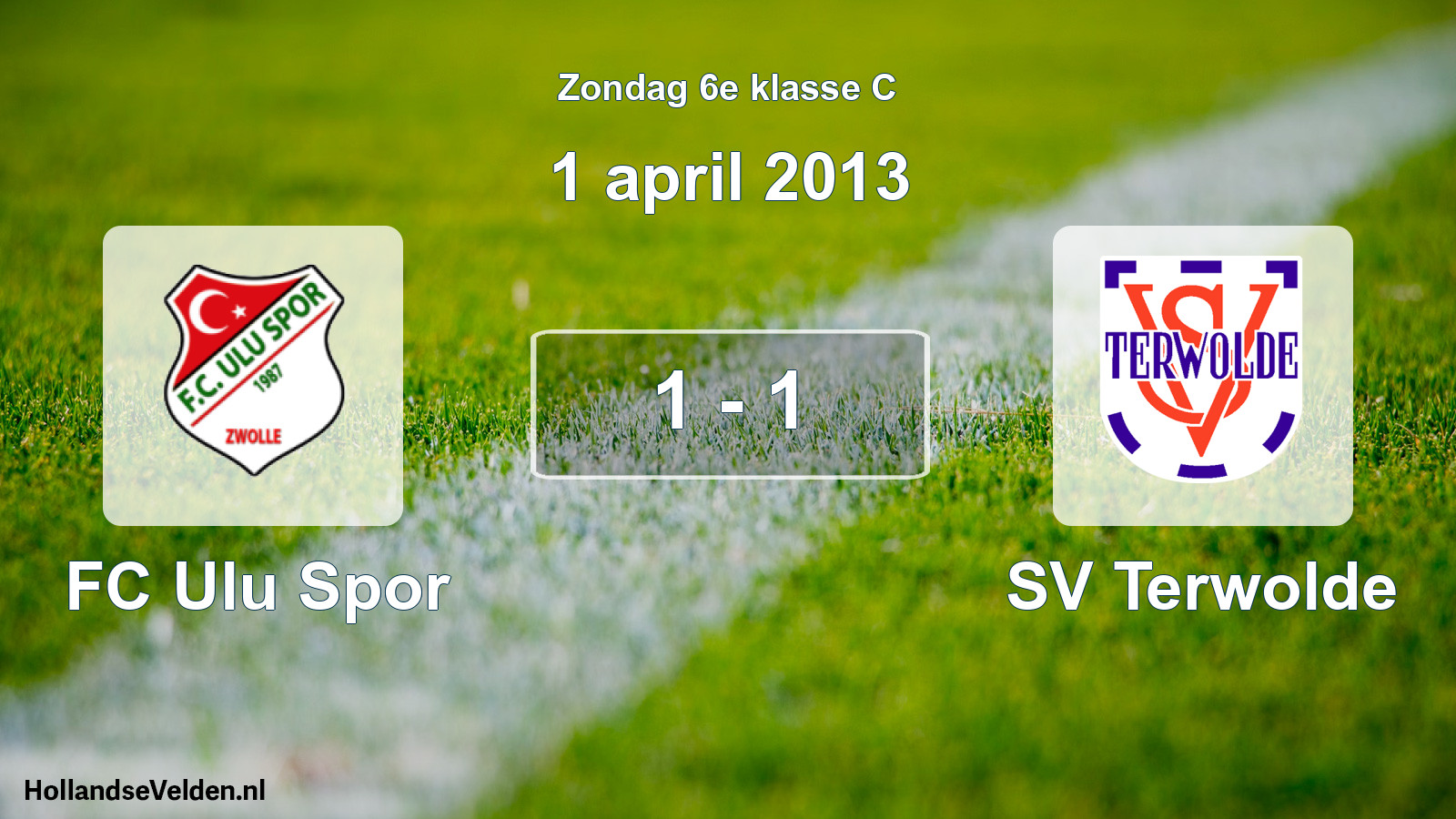 Total number of matches played: FC Ulu Spor - SV Terwolde 1 - 1 (1 April 2013)