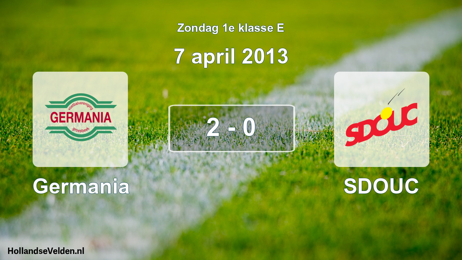 Total number of matches played: Germania - SDOUC 2 - 0 (7 April 2013)