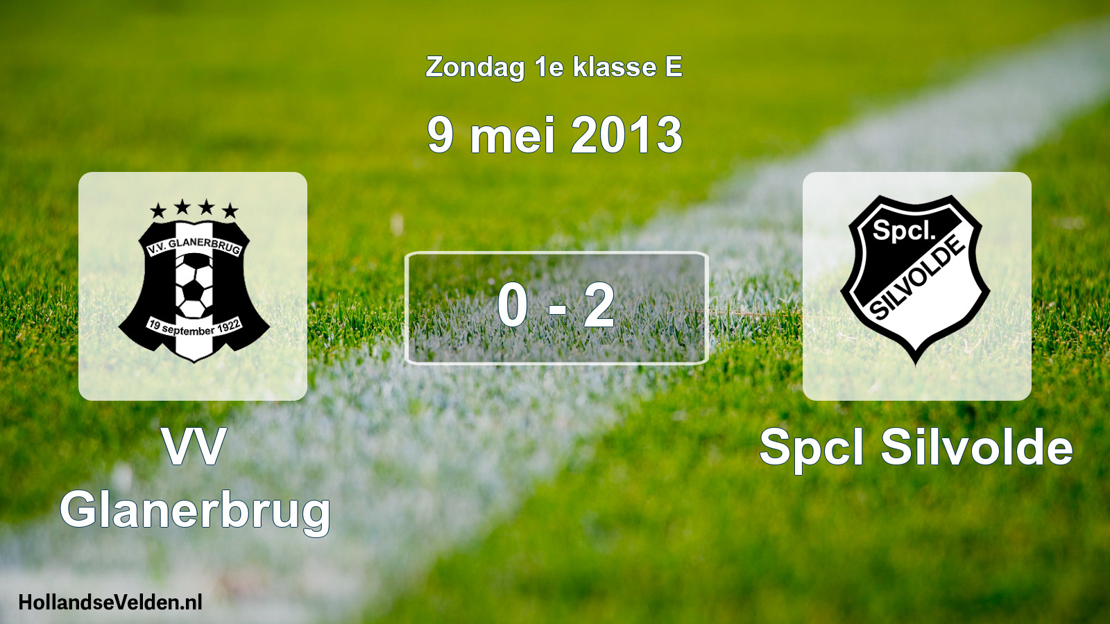 Total number of matches played: VV Glanerbrug - Spcl Silvolde 0 - 2 (9 May 2013)
