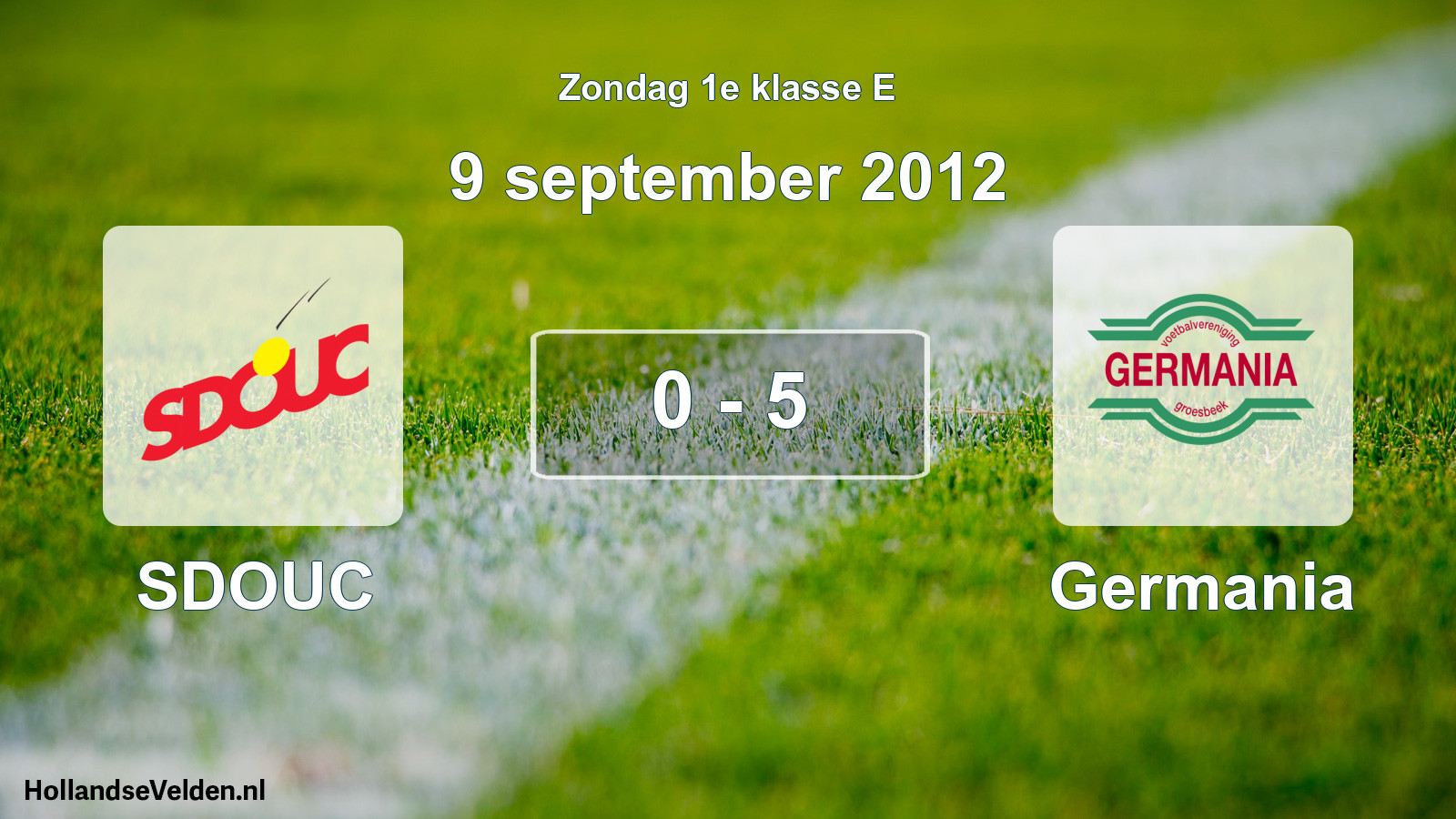 Total number of matches played: SDOUC - Germania 0 - 5 (9 September 2012)