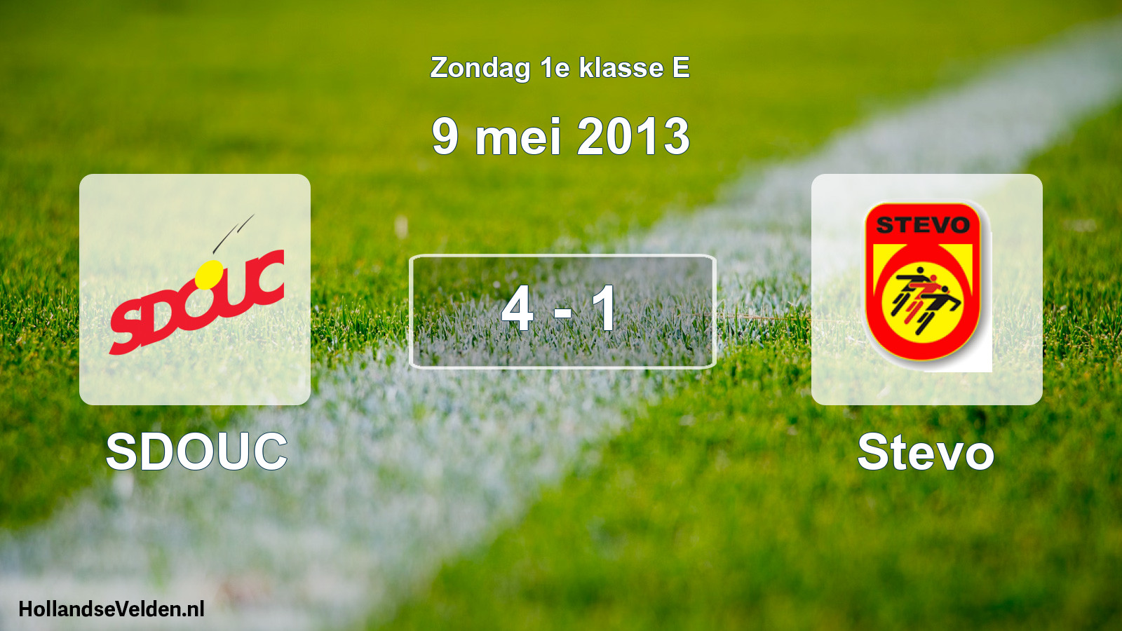 Total number of matches played: SDOUC - Stevo 4 - 1 (9 May 2013)