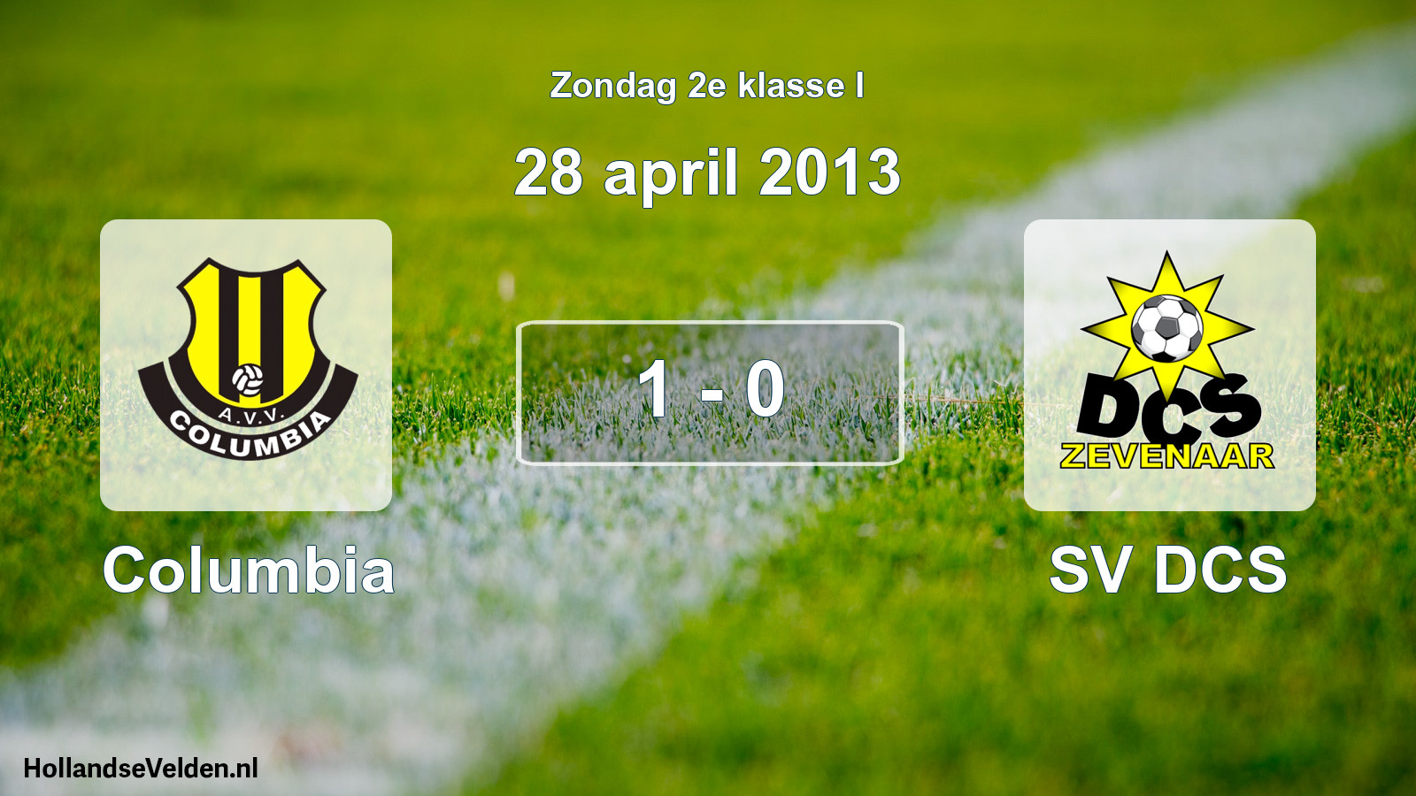 Total number of matches played: Columbia - SV DCS 1 - 0 (28 April 2013)