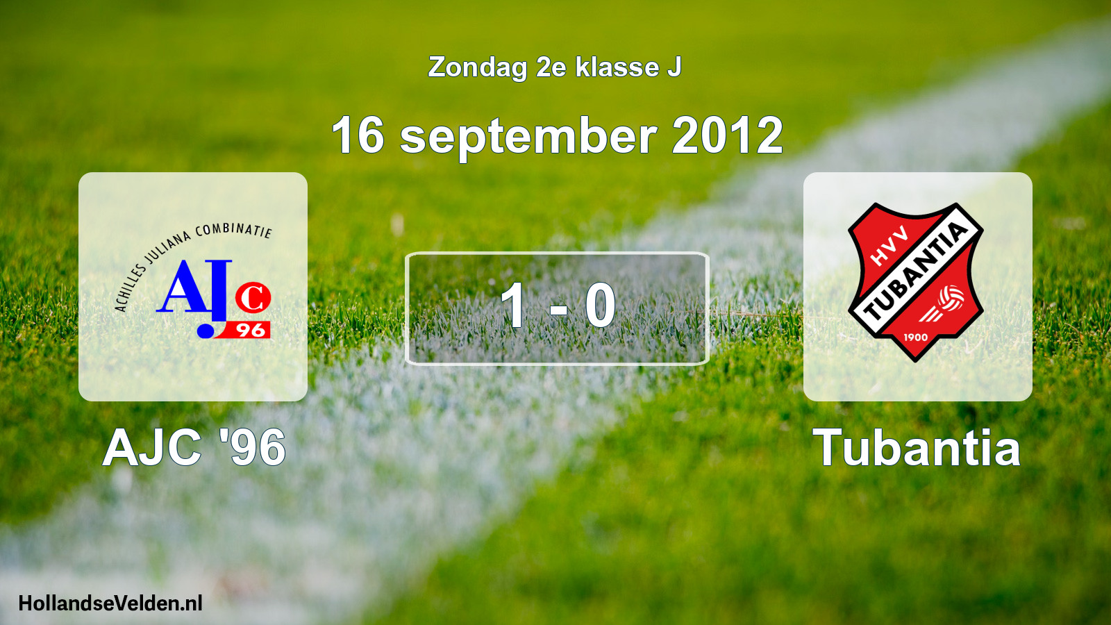 Total number of matches played: AJC '96 - Tubantia 1 - 0 (16 September 2012)