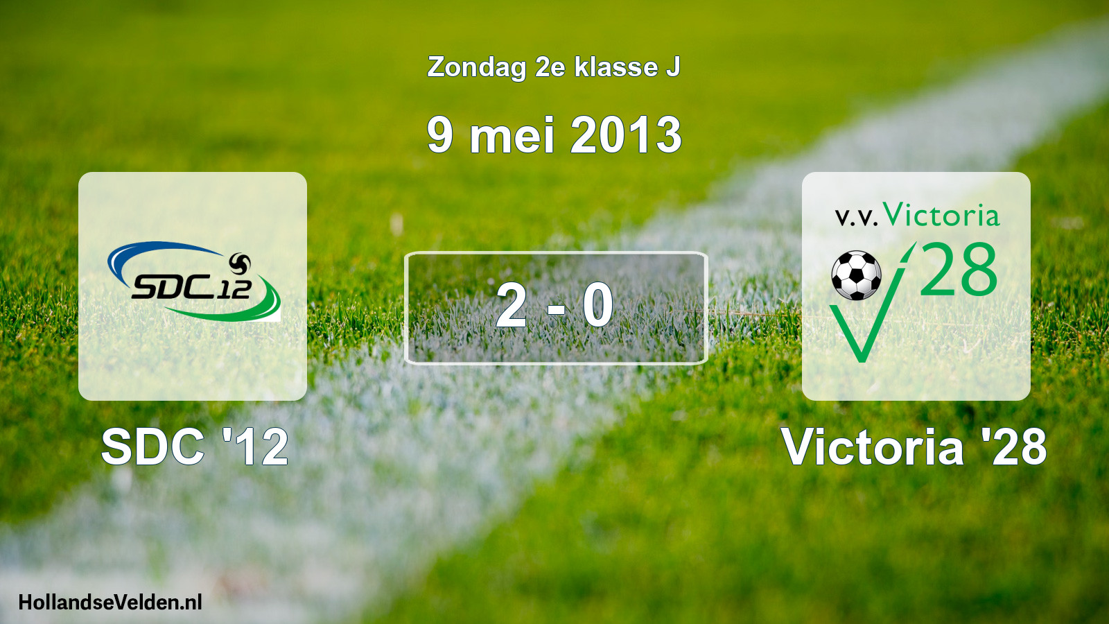 Total number of matches played: SDC '12 - Victoria '28 2 - 0 (9 May 2013)