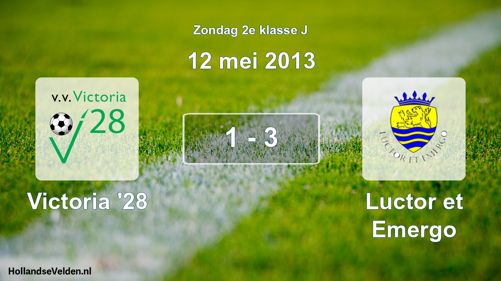 Total number of matches played: Victoria '28 - Luctor et Emergo 1 - 3 (12 May 2013)