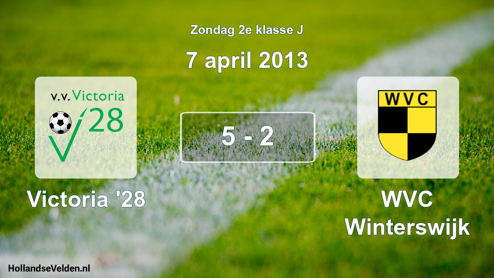Total number of matches played: Victoria '28 - WVC Winterswijk 5 - 2 (7 April 2013)