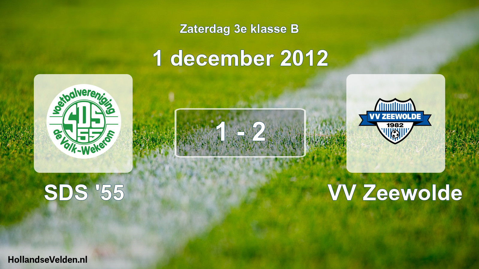 Total number of matches played: SDS '55 - VV Zeewolde 1 - 2 (1 December 2012)