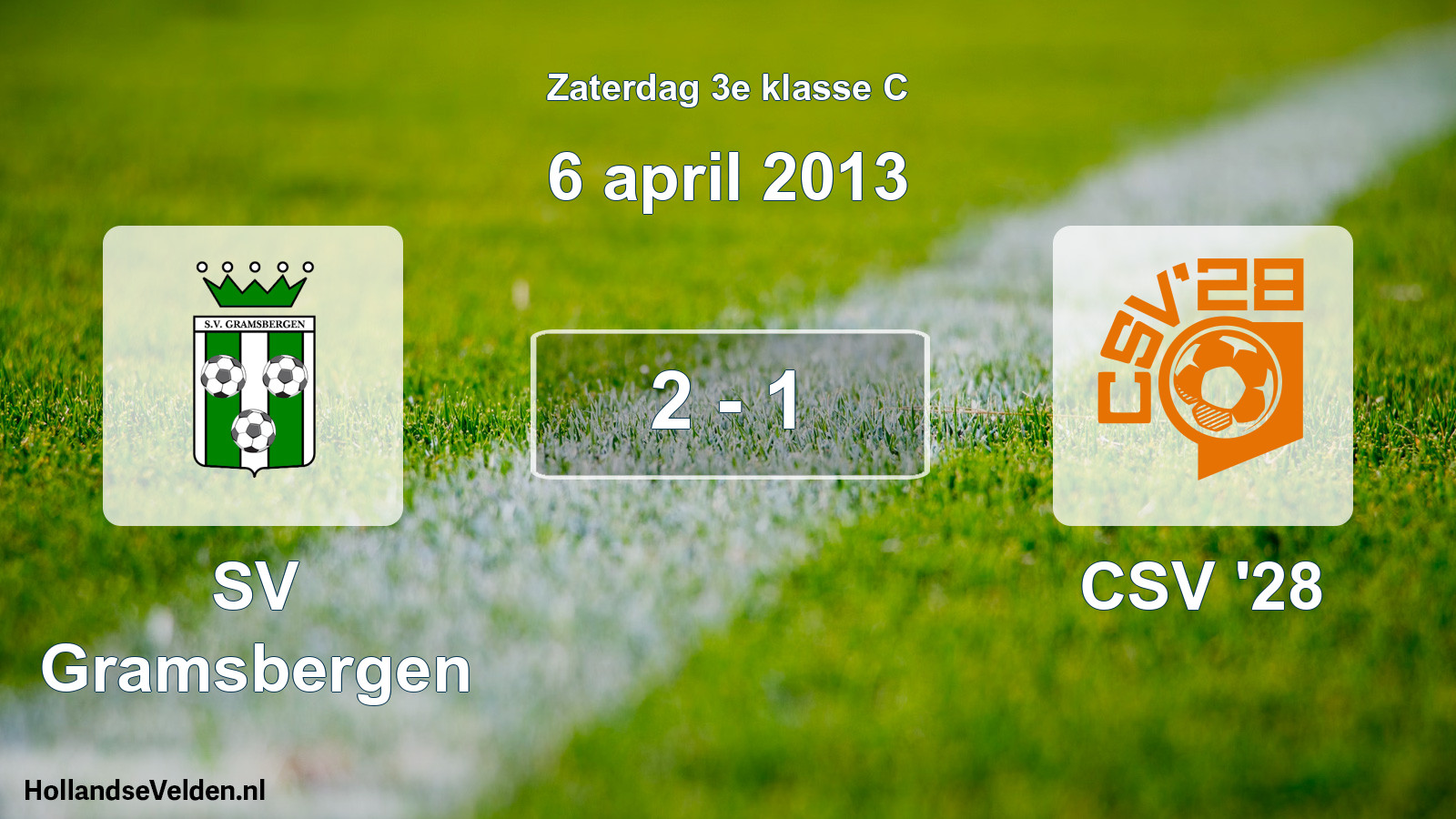 Total number of matches played: SV Gramsbergen - CSV '28 2 - 1 (6 April 2013)