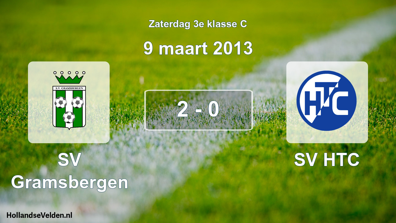 Total number of matches played: SV Gramsbergen - SV HTC 2 - 0 (9 March 2013)