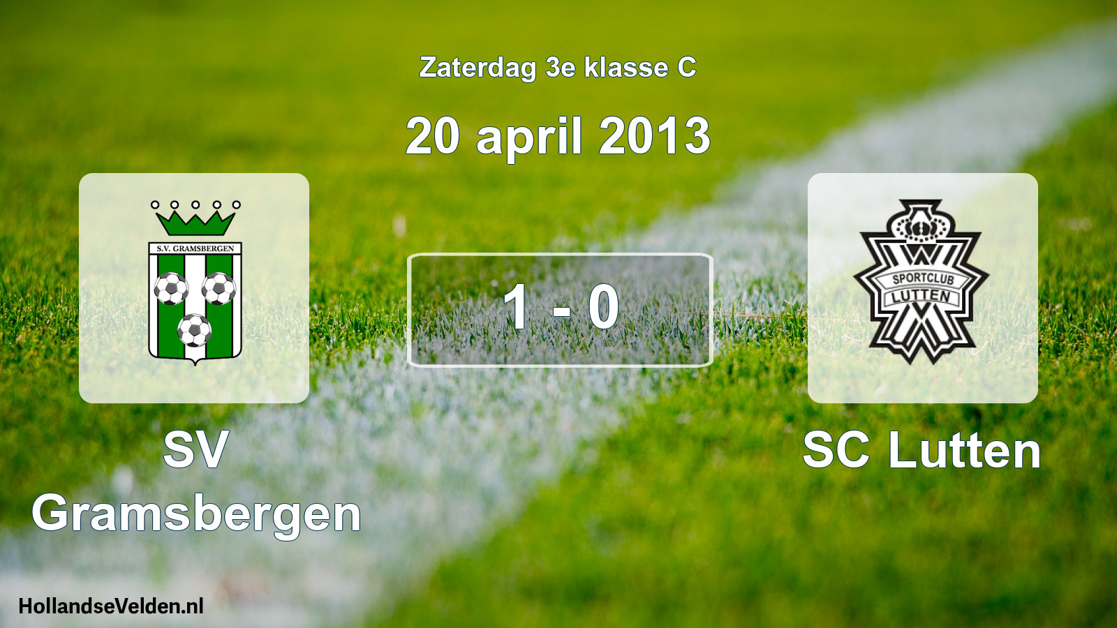 Total number of matches played: SV Gramsbergen - SC Lutten 1 - 0 (20 April 2013)