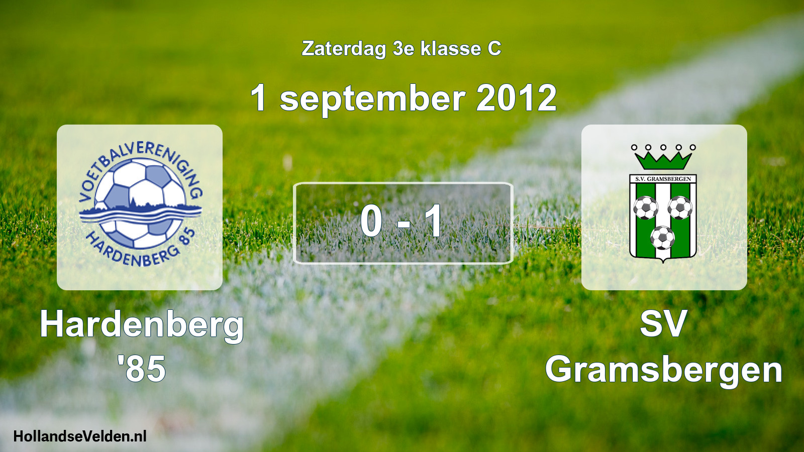 Total number of matches played: Hardenberg '85 - SV Gramsbergen 0 - 1 (1 September 2012)