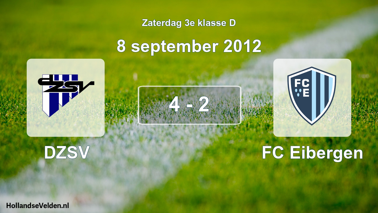 Total number of matches played: DZSV - FC Eibergen 4 - 2 (8 September 2012)