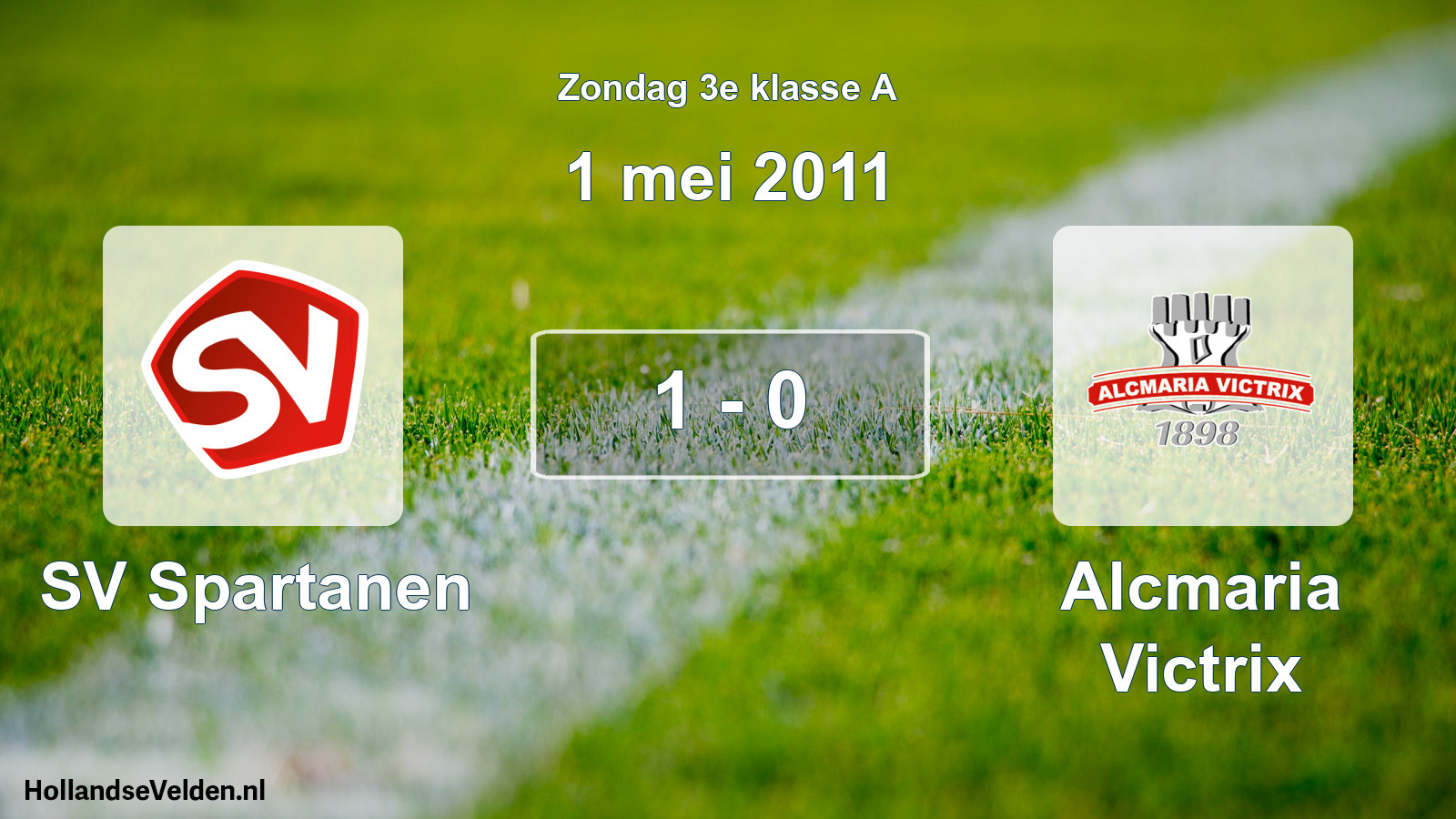 Total number of matches played: SV Spartanen - Alcmaria Victrix 1 - 0 (1 May 2011)