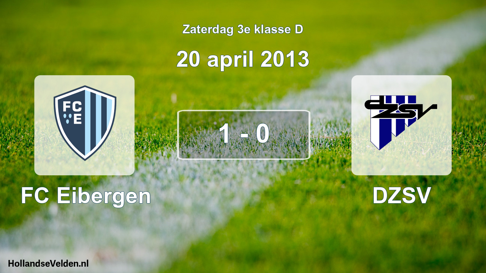 Total number of matches played: FC Eibergen - DZSV 1 - 0 (20 April 2013)