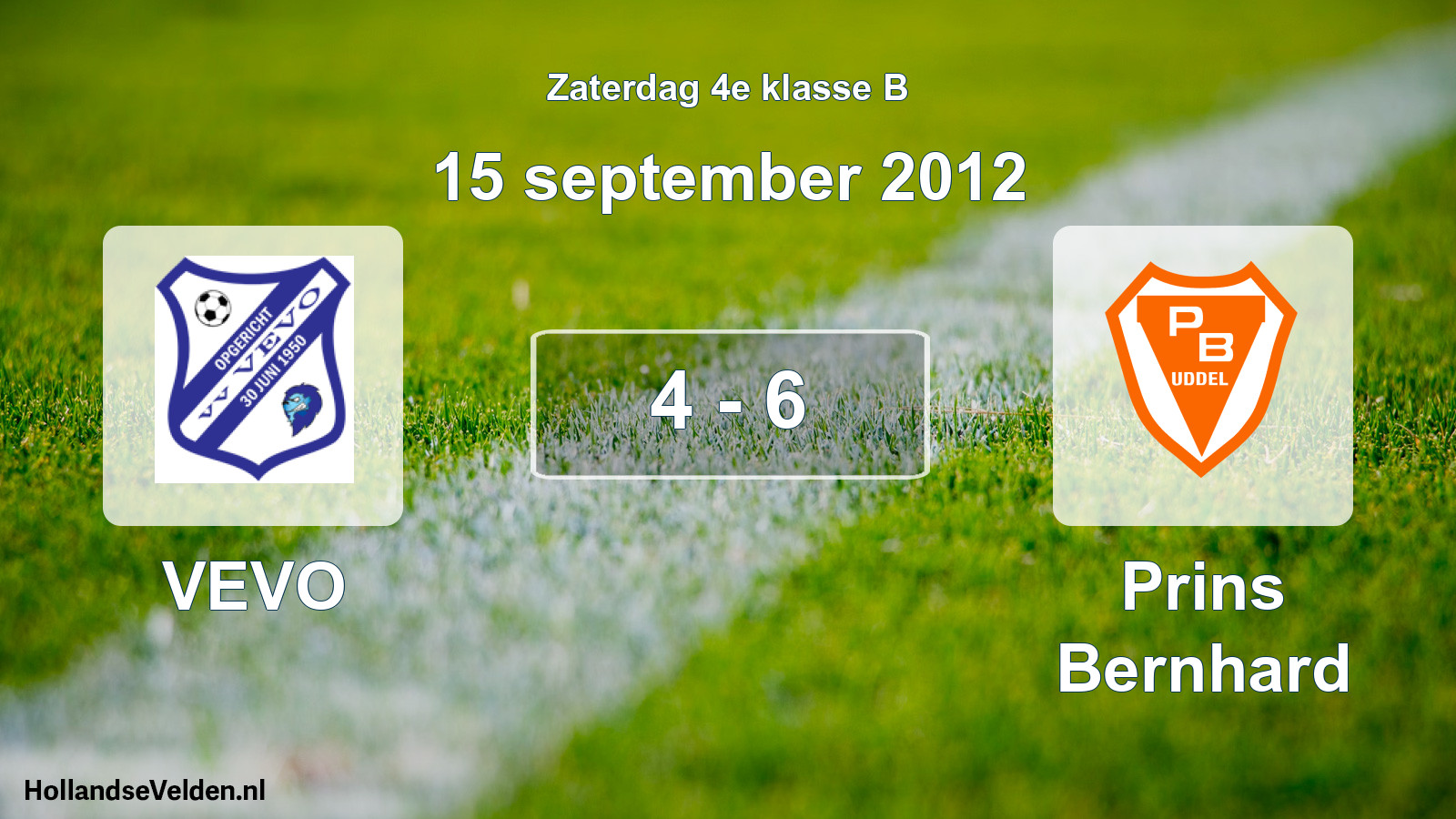 Total number of matches played: VEVO - Prins Bernhard 4 - 6 (15 September 2012)