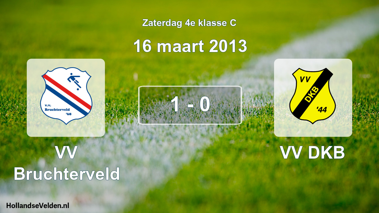 Total number of matches played: VV Bruchterveld - VV DKB 1 - 0 (16 March 2013)