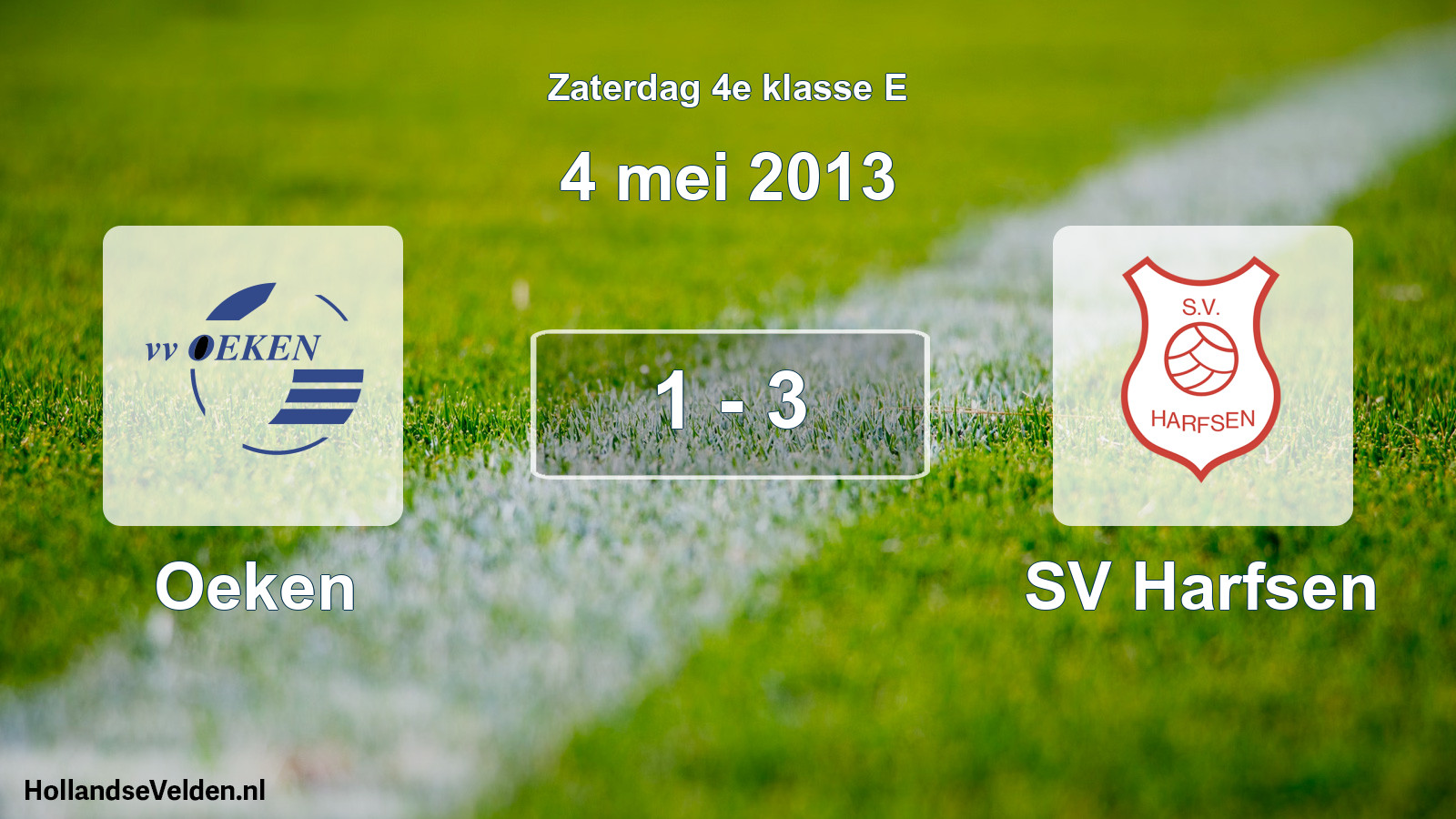 Total number of matches played: Oeken - SV Harfsen 1 - 3 (4 May 2013)