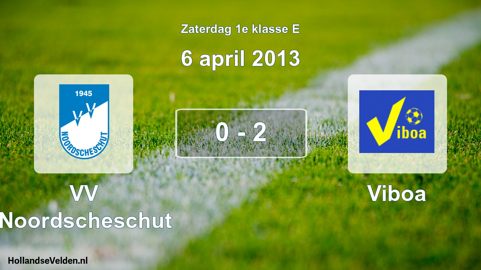 Total number of matches played: VV Noordscheschut - Viboa 0 - 2 (6 April 2013)