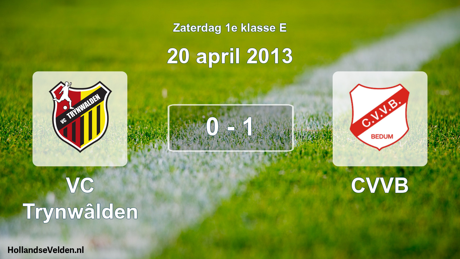 Total number of matches played: VC Trynwâlden - CVVB 0 - 1 (20 April 2013)