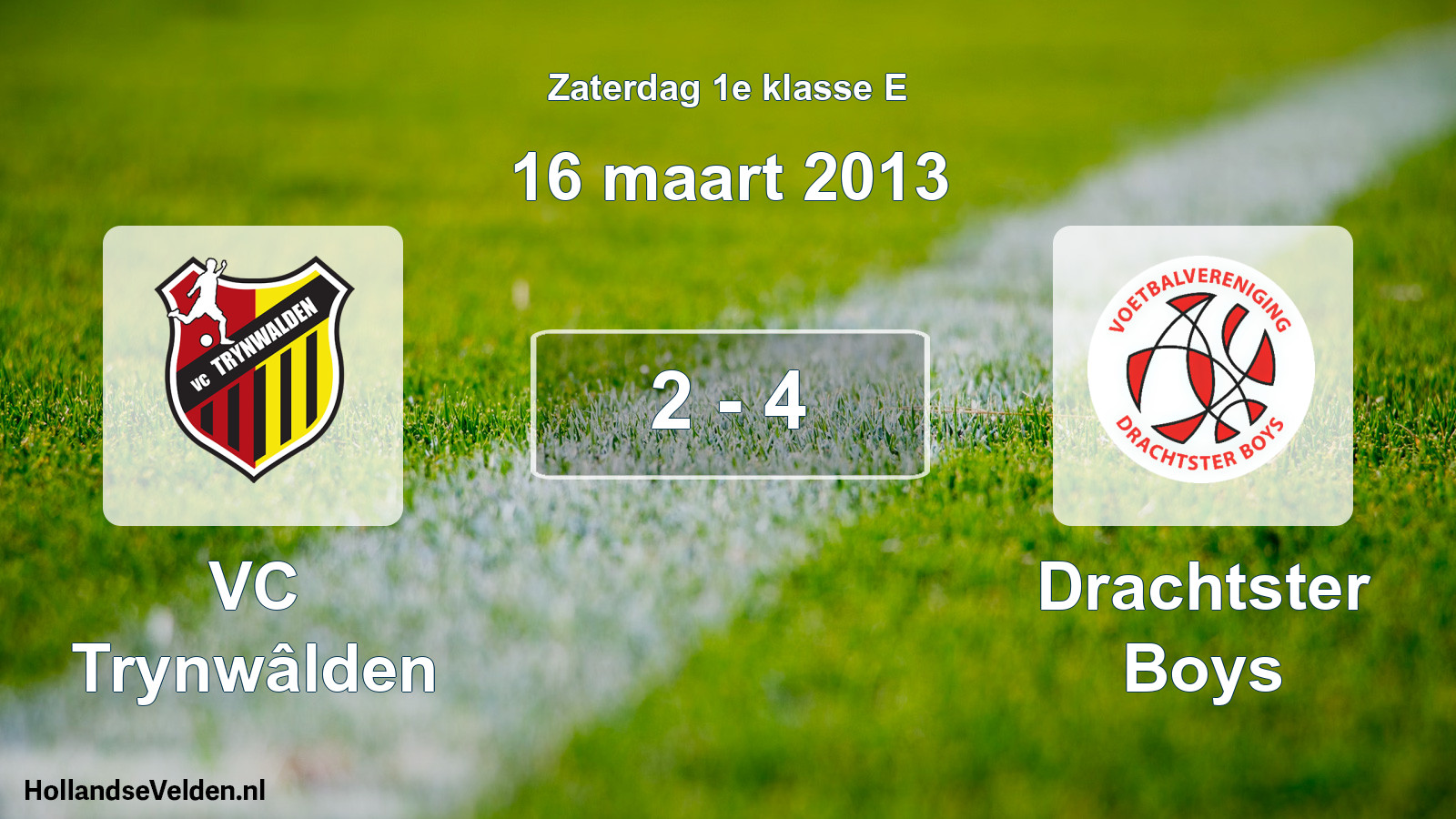 Total number of matches played: VC Trynwâlden - Drachtster Boys 2 - 4 (16 March 2013)