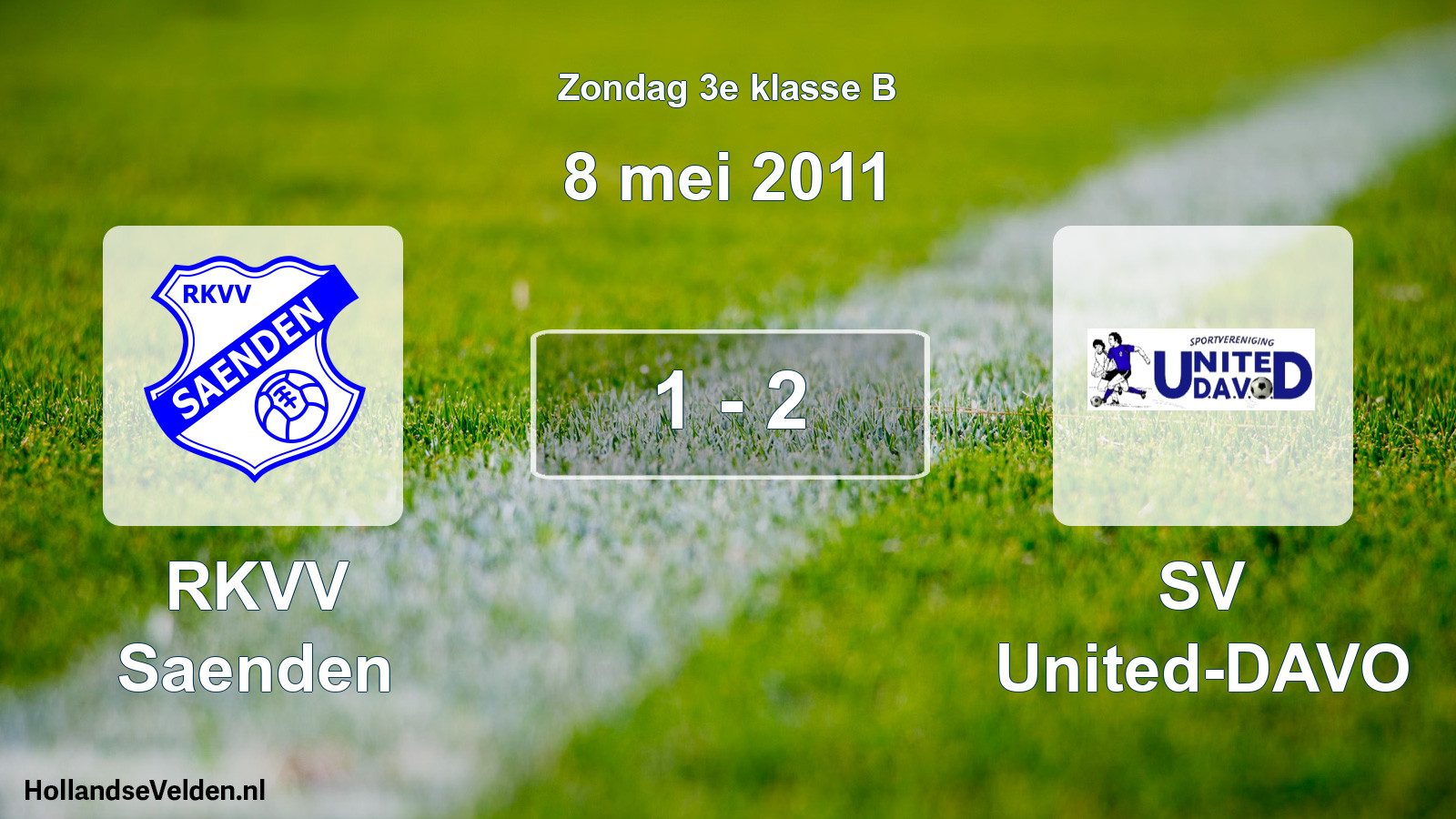 Total number of matches played: RKVV Saenden - SV United-DAVO 1 - 2 (8 May 2011)