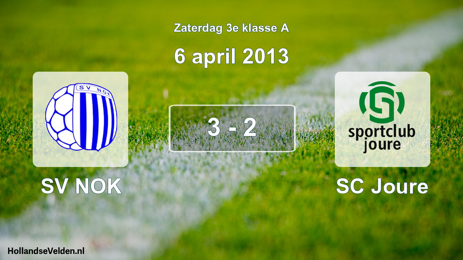 Total number of matches played: SV NOK - SC Joure 3 - 2 (6 April 2013)