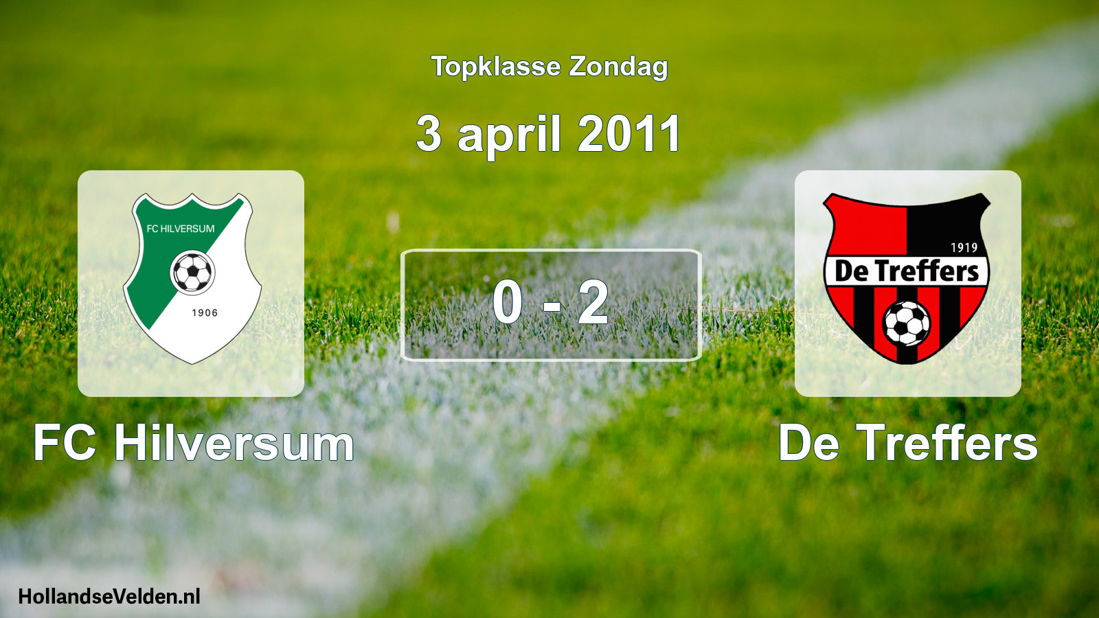 Total number of matches played: FC Hilversum - De Treffers 0 - 2 (3 April 2011)
