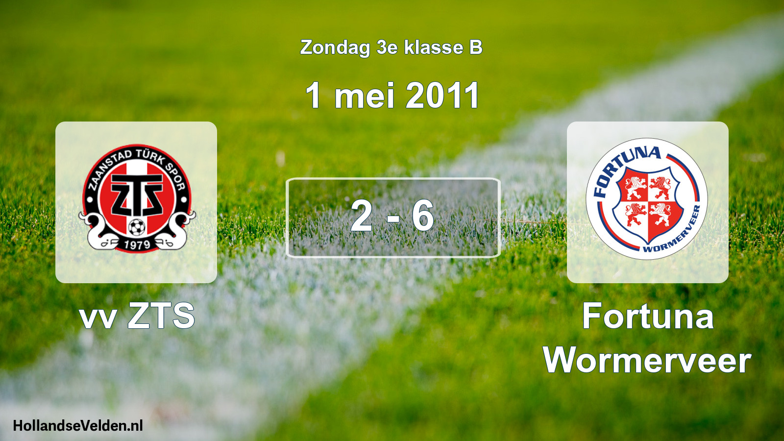 Total number of matches played: vv ZTS - Fortuna Wormerveer 2 - 6 (1 May 2011)