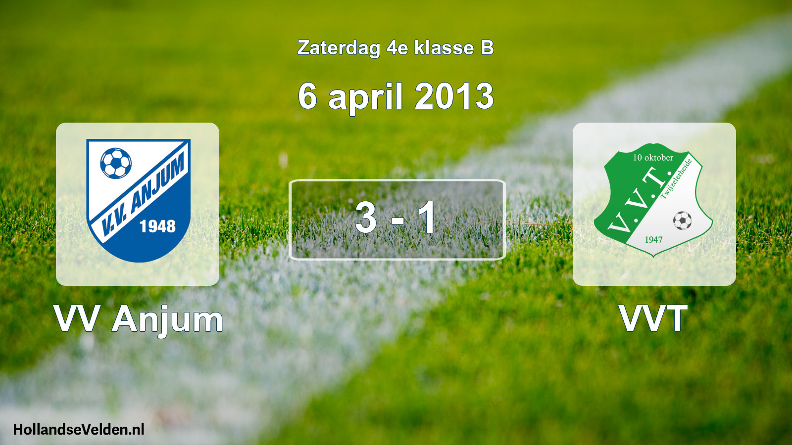 Total number of matches played: VV Anjum - VVT 3 - 1 (6 April 2013)