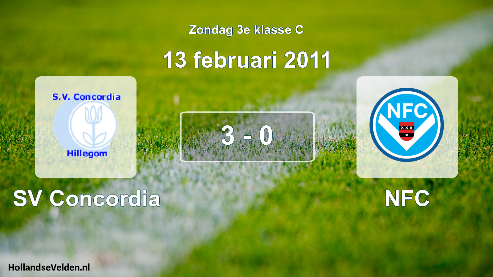Total number of matches played: SV Concordia - NFC 3 - 0 (13 February 2011)
