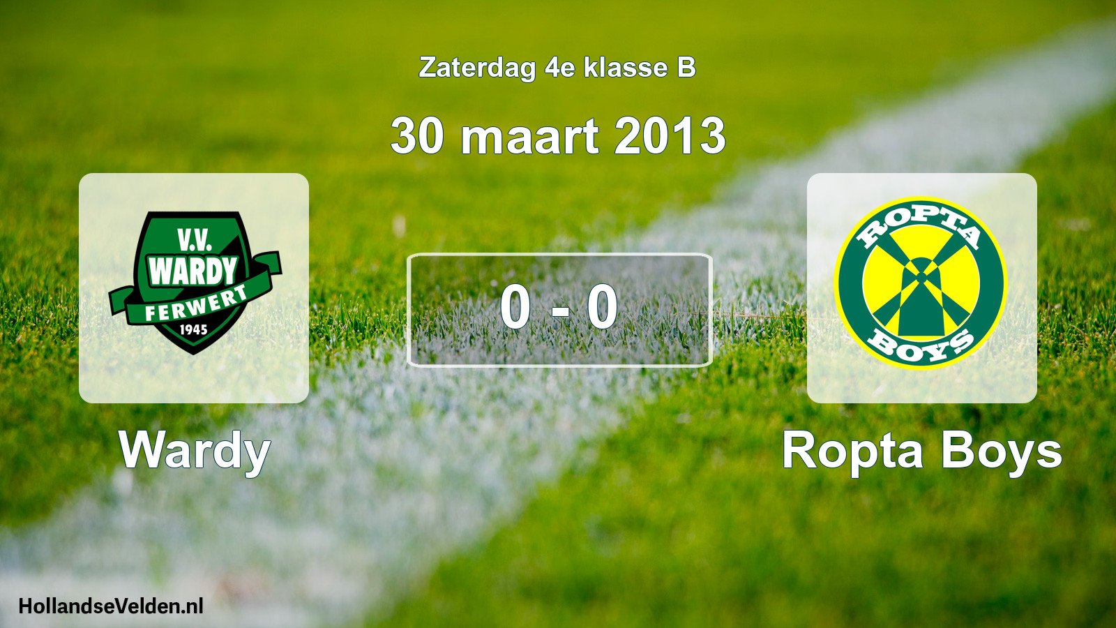 Total number of matches played: Wardy - Ropta Boys 0 - 0 (30 March 2013)