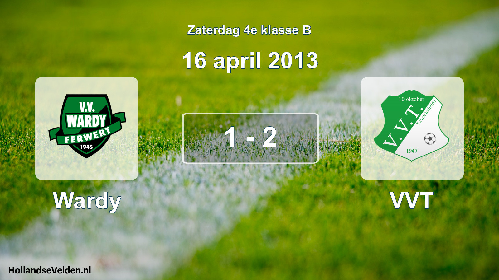 Total number of matches played: Wardy - VVT 1 - 2 (16 April 2013)