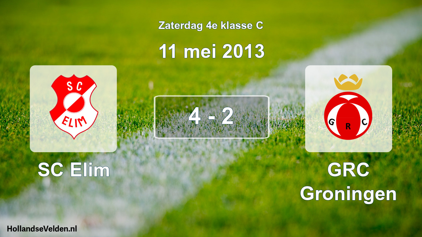 Total number of matches played: SC Elim - GRC Groningen 4 - 2 (11 May 2013)