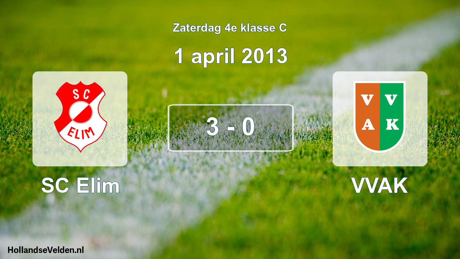Total number of matches played: SC Elim - VVAK 3 - 0 (1 April 2013)