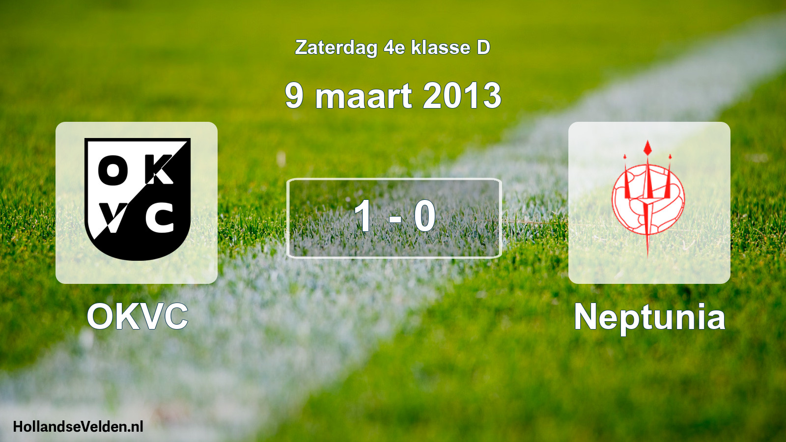 Total number of matches played: OKVC - Neptunia 1 - 0 (9 March 2013)