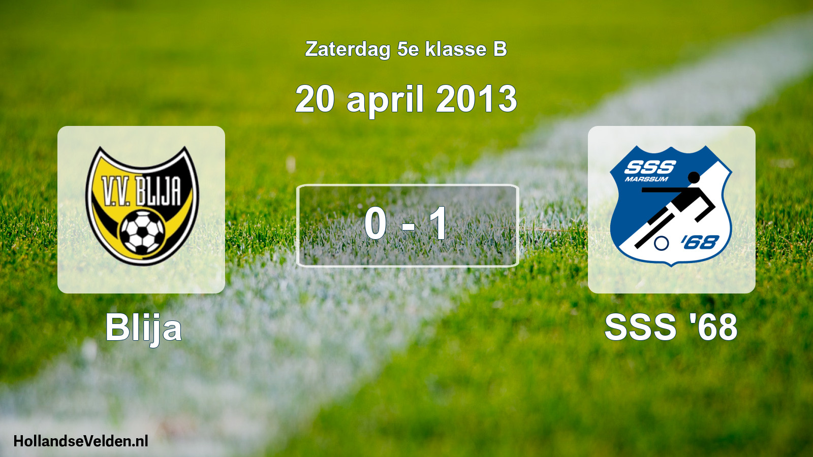 Total number of matches played: Blija - SSS '68 0 - 1 (20 April 2013)