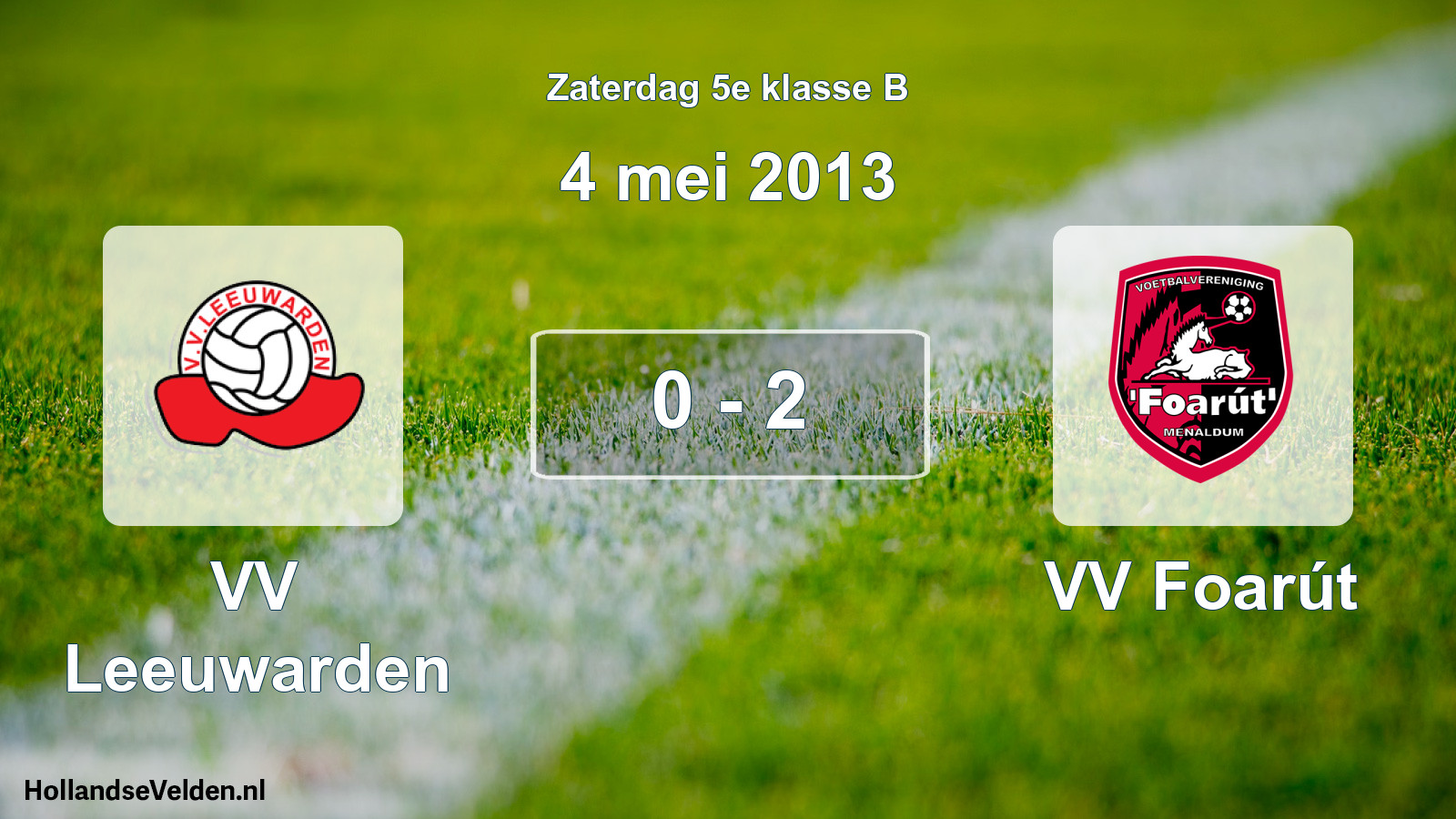 Total number of matches played: VV Leeuwarden - VV Foarút 0 - 2 (4 May 2013)